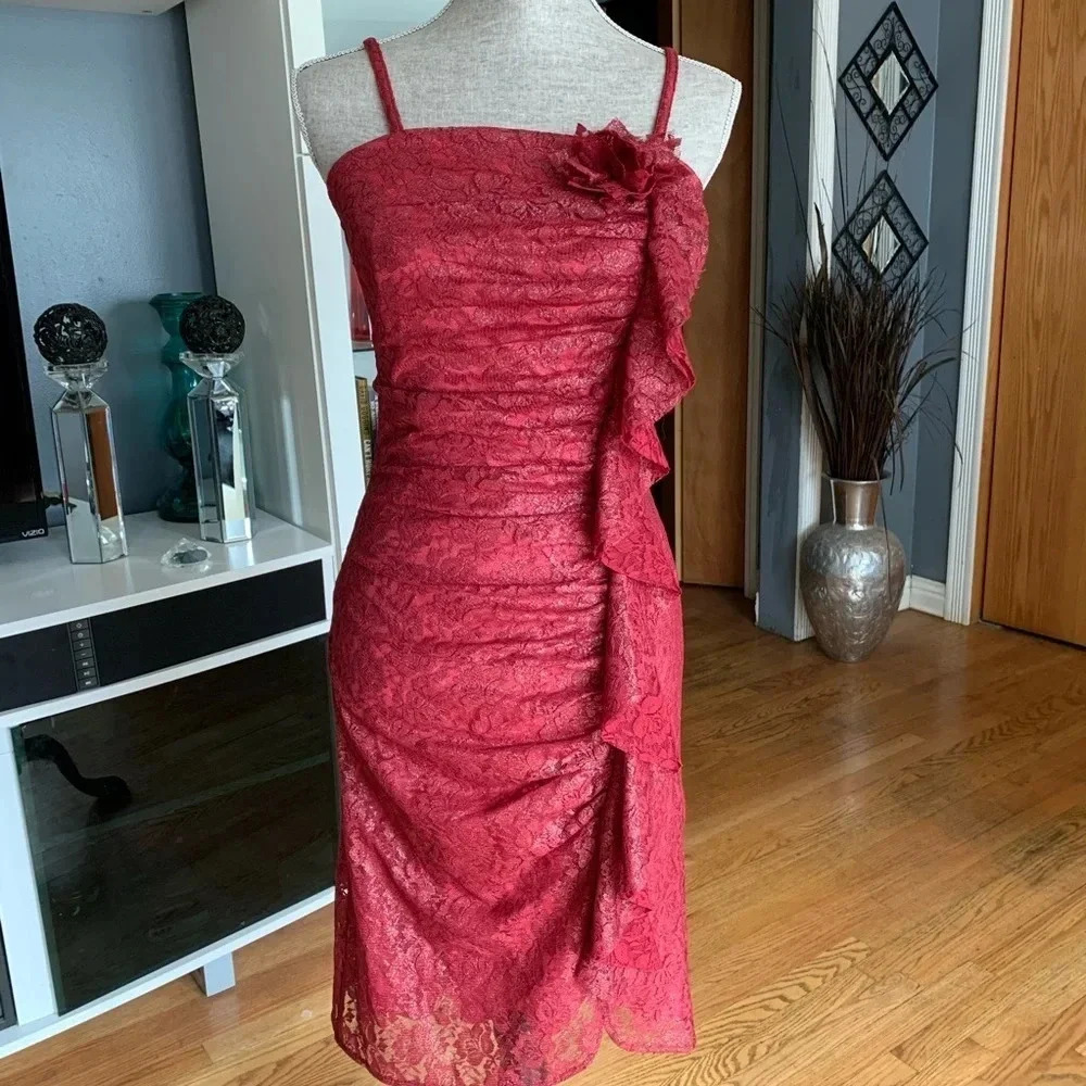 **NEW Fanny Fashion Floral Lace Fitted Dress